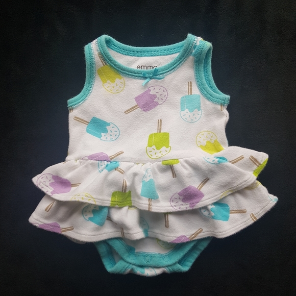 Emma & Jack Other - 3/$12 Emma & Jack Sleevless Onesie, Sz 6 Month